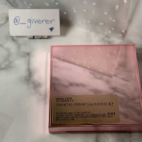 RIRI <3โs MAC SMOKED COCOA Eye Quad Eyeshadow Palette MAC - Picture 10 of 17